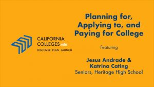 Planning for, Applying to, and Paying for College