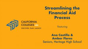 Streamlining the Financial Aid Process
