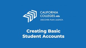 Creating Basic Student Accounts