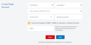 Creating Basic Student Accounts