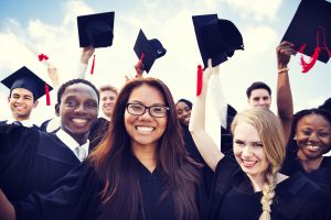 Graduating Students Smiling